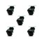 Service Caster 2 Inch Flat Black Hooded Top Plate Ball Casters, 5PK SCC-TP01S20-POS-FB-5 - alternate 1